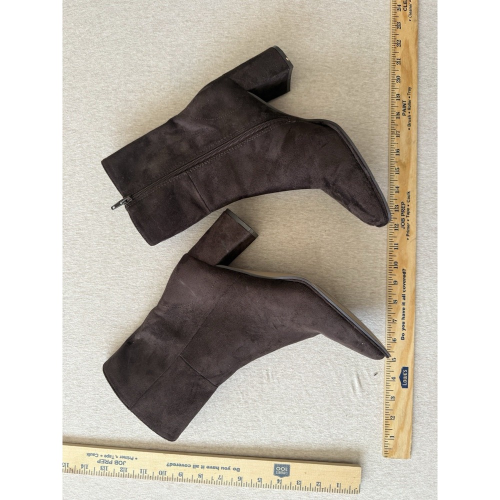 Monica Woman's Brown Suede Bootie Shoe